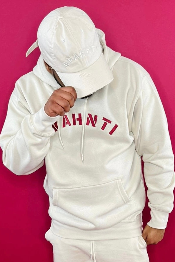 Avahnti Apparel Distressed Cream Hat | Limited Edition