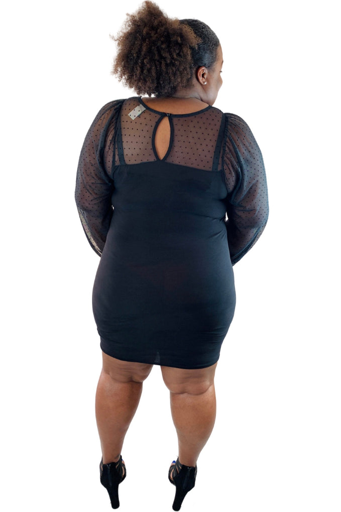 plus size black dress