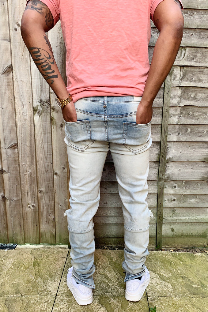 Blessed and Distressed | Ripped Denim Jeans