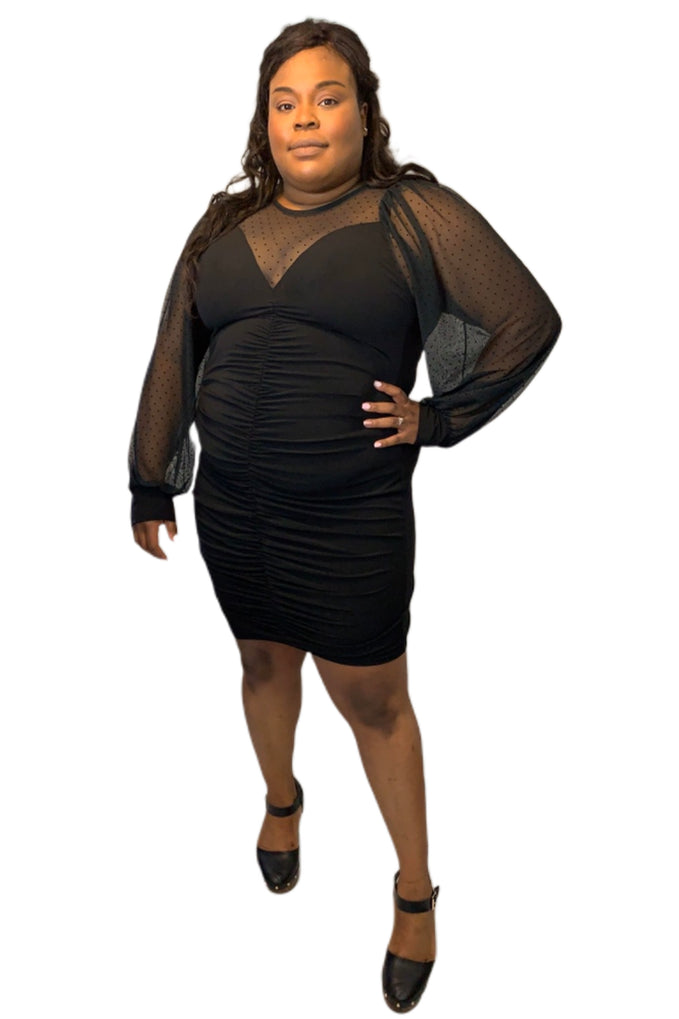 plus size black dress