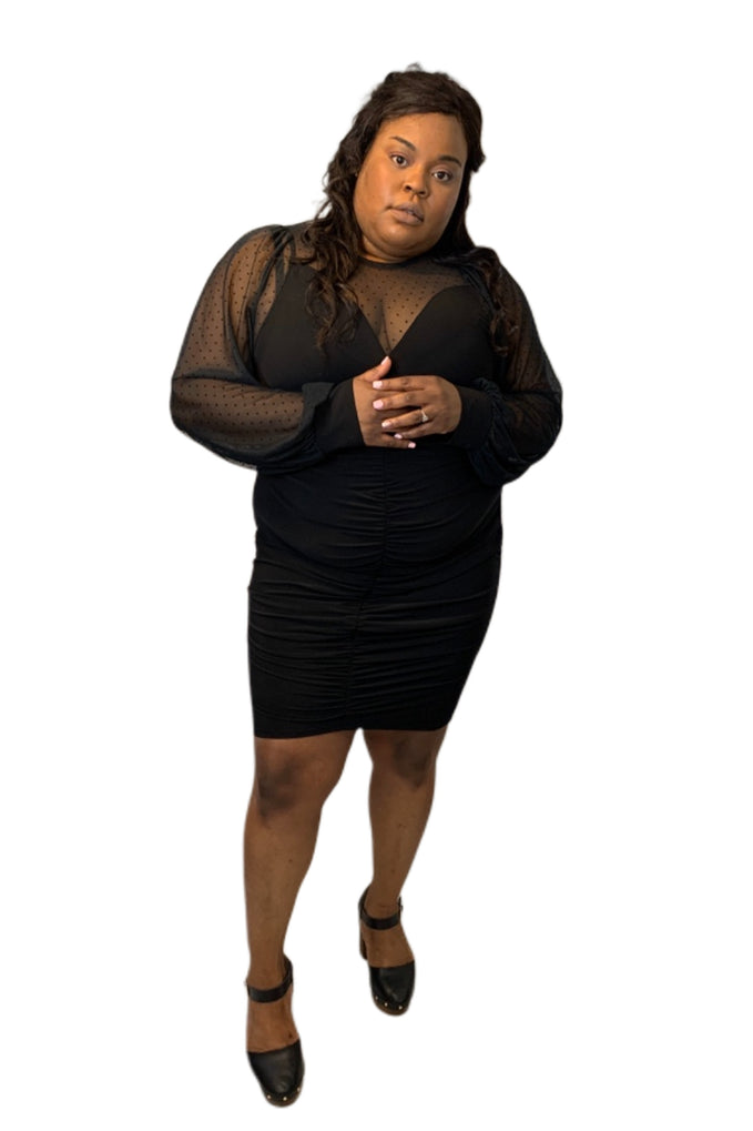 plus size black dress