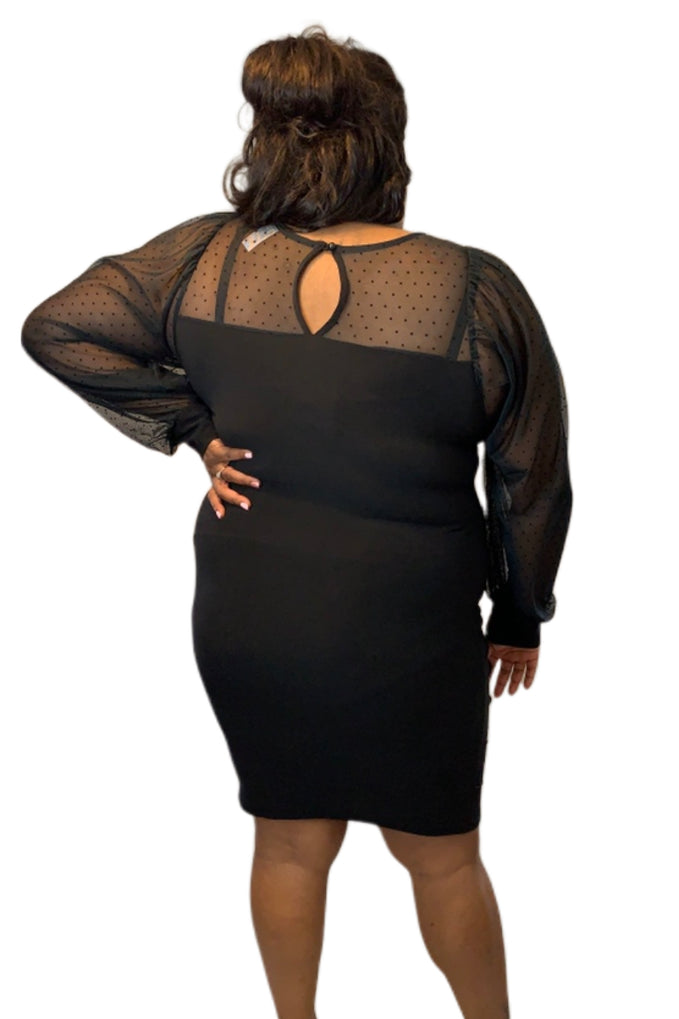 plus size black dress