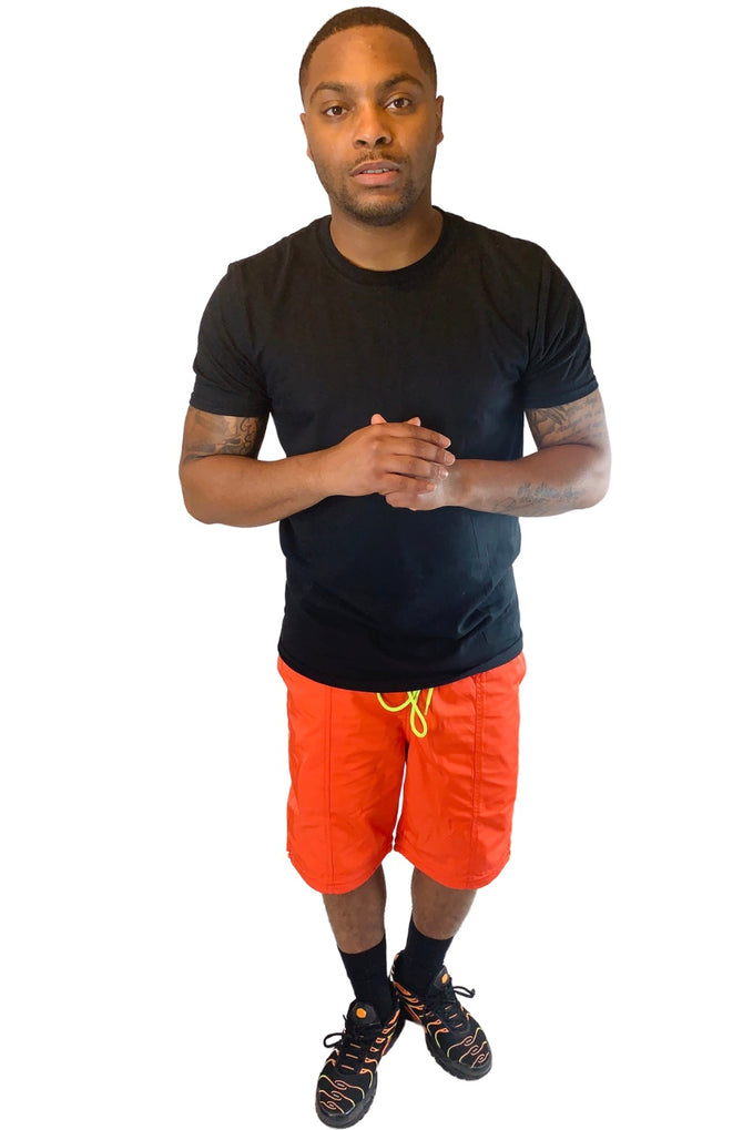 Mens orange shorts