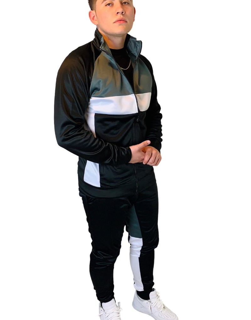 black tracksuit, men black tracksuit