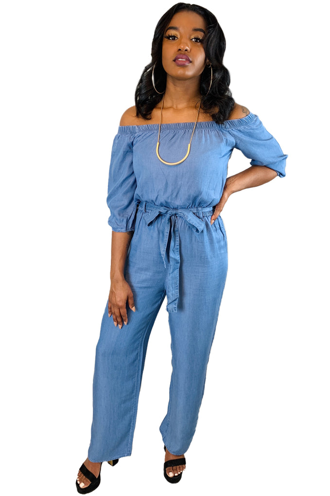 denim jumpsuit 