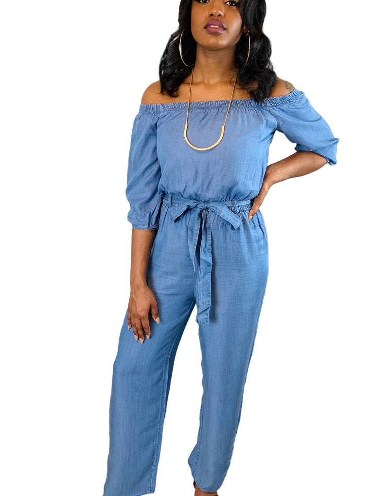 denim jumpsuit 