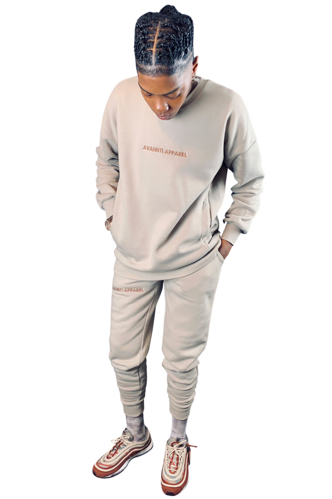 Mocha w/ Splash Of Cinnamon Drop | Avahnti Sig. Jogger Set (SW)