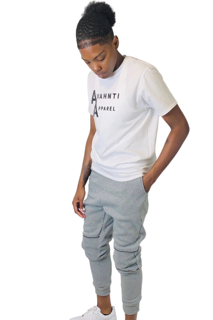 Ribbed Knee Joggers | Grey | Sit Back & Chillax