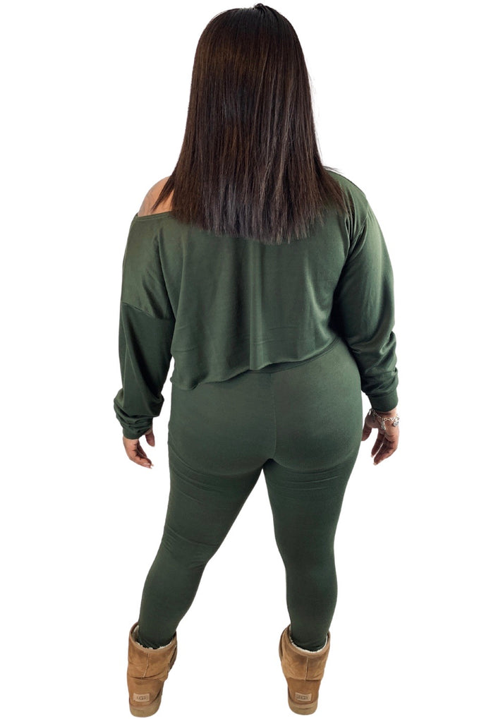 Olive legging set