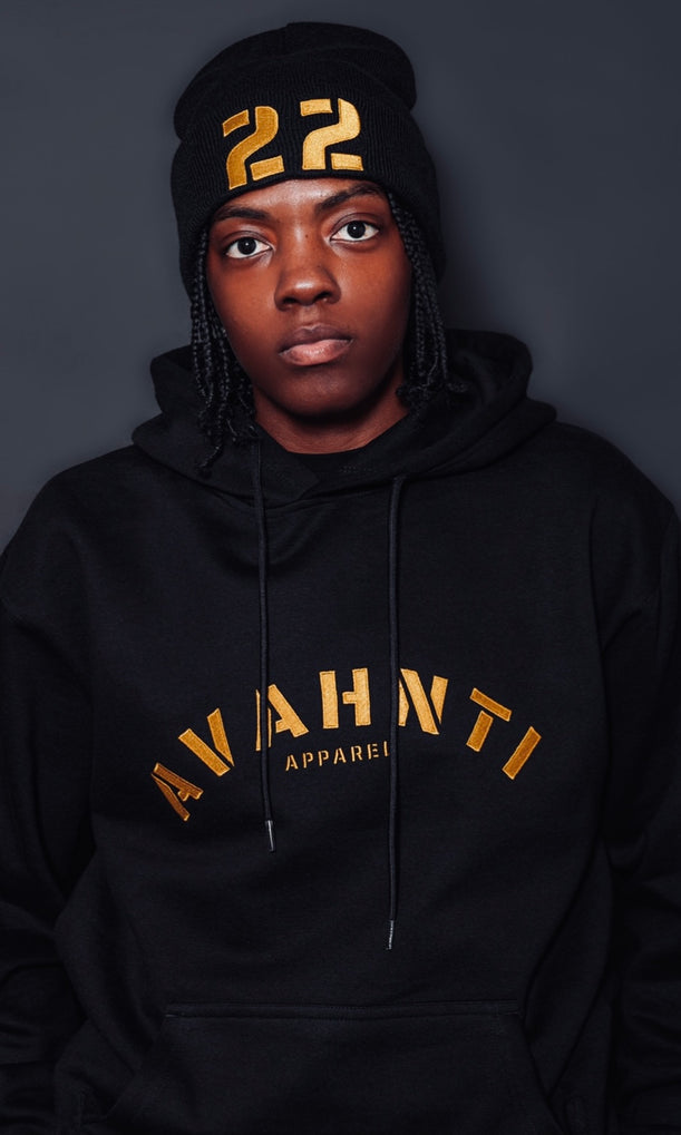 DOTE | Black/Gold | Avahnti Signature UNISEX Beanie