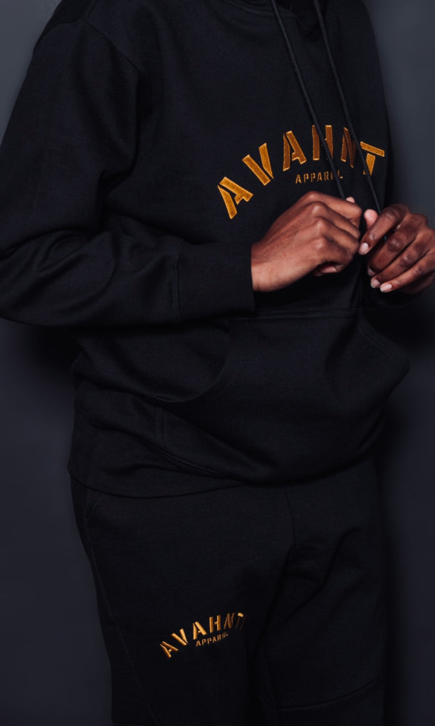 DOTE | Black/Gold | Avahnti Signature UNISEX Jogger Set