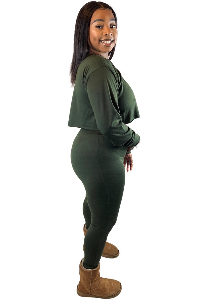 Olive legging set