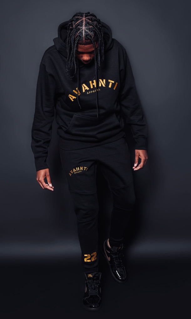 DOTE | Black/Gold | Avahnti Signature UNISEX Jogger Set