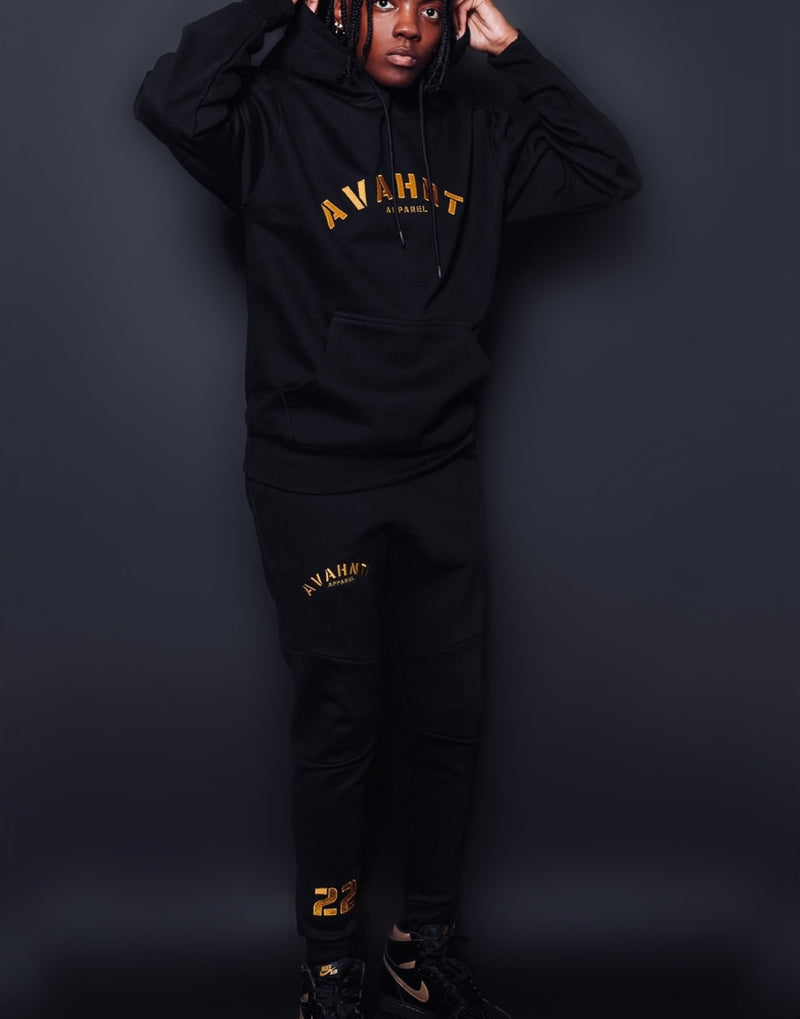 DOTE | Black/Gold | Avahnti Signature UNISEX Jogger Set