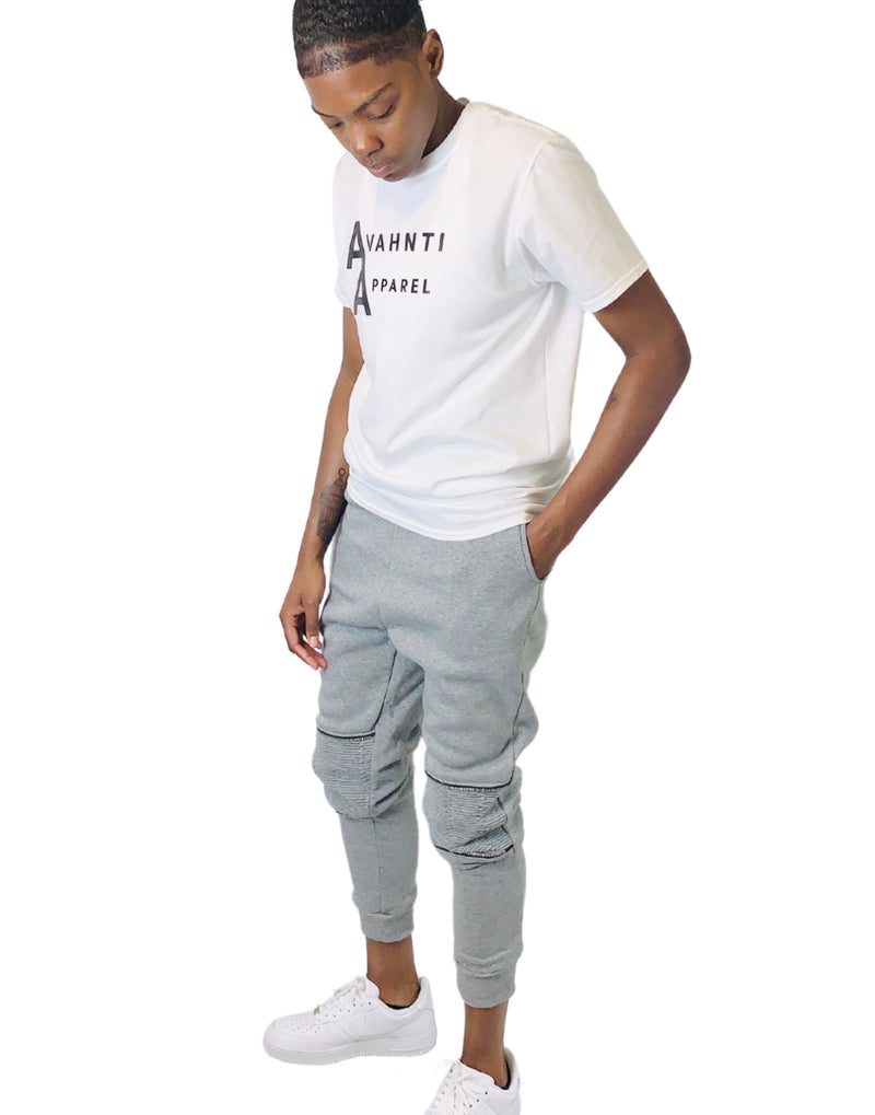 Ribbed Knee Joggers | Grey | Sit Back & Chillax