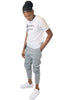 Ribbed Knee Joggers | Grey | Sit Back & Chillax