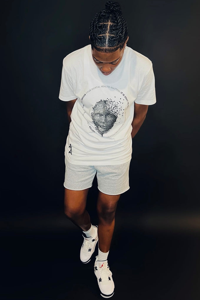 The Chaos Within | White/Blk UNISEX Tee | SRV1VR Volume I